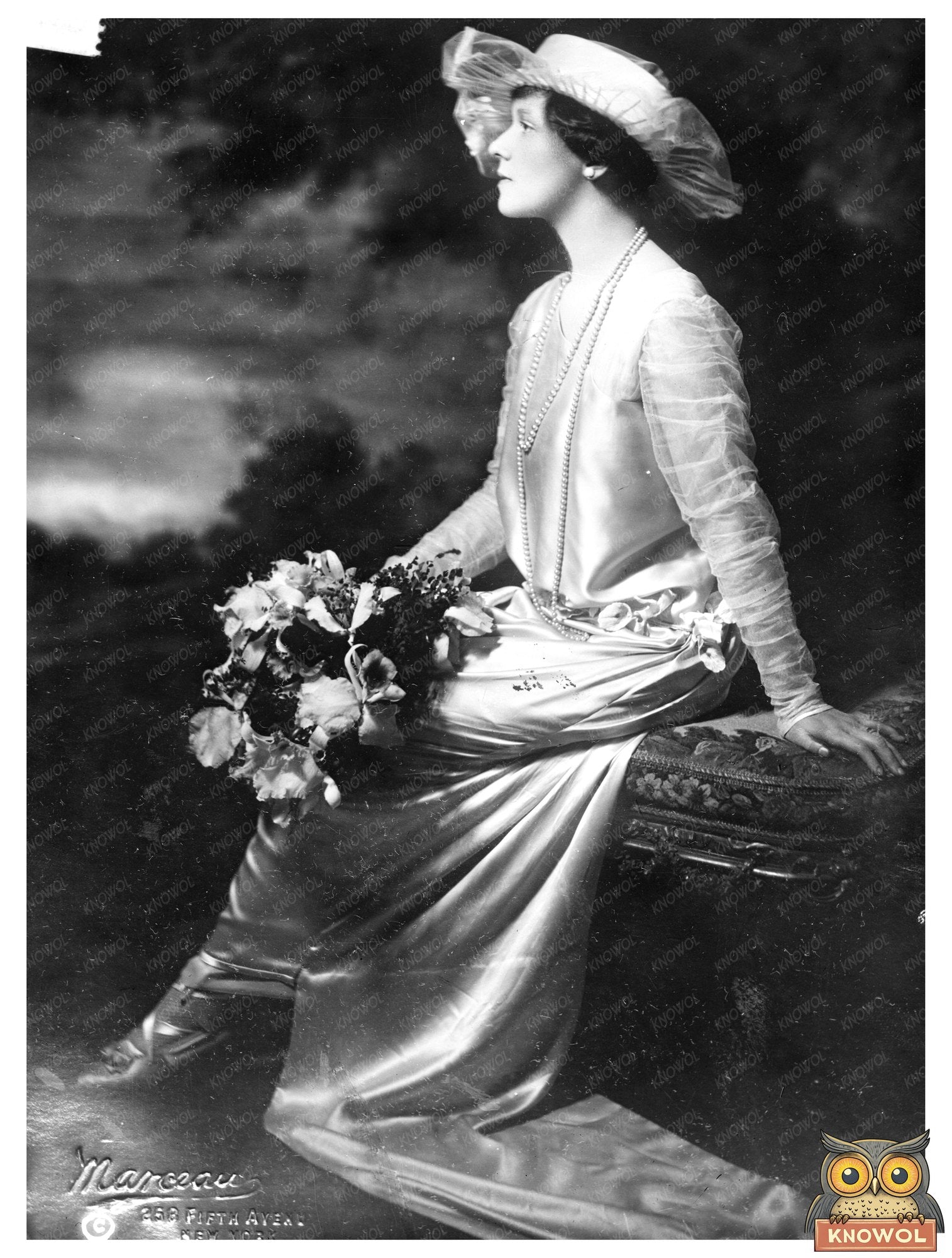 Elegant Portrait of Mrs. A. Drexel, Jr. (1915)