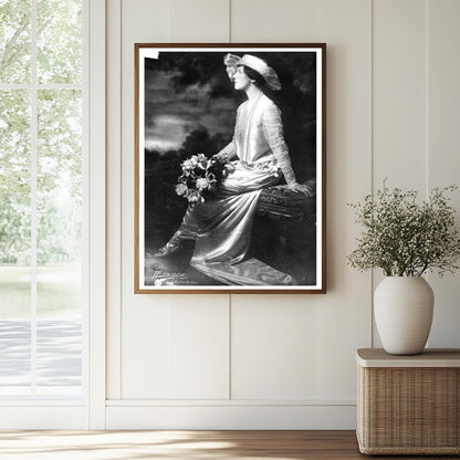 Elegant Portrait of Mrs. A. Drexel, Jr. (1915)