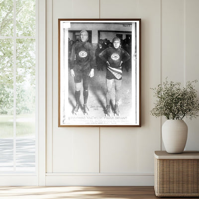 Record-Breaking Ice Skaters Celebrate Victory, 1915