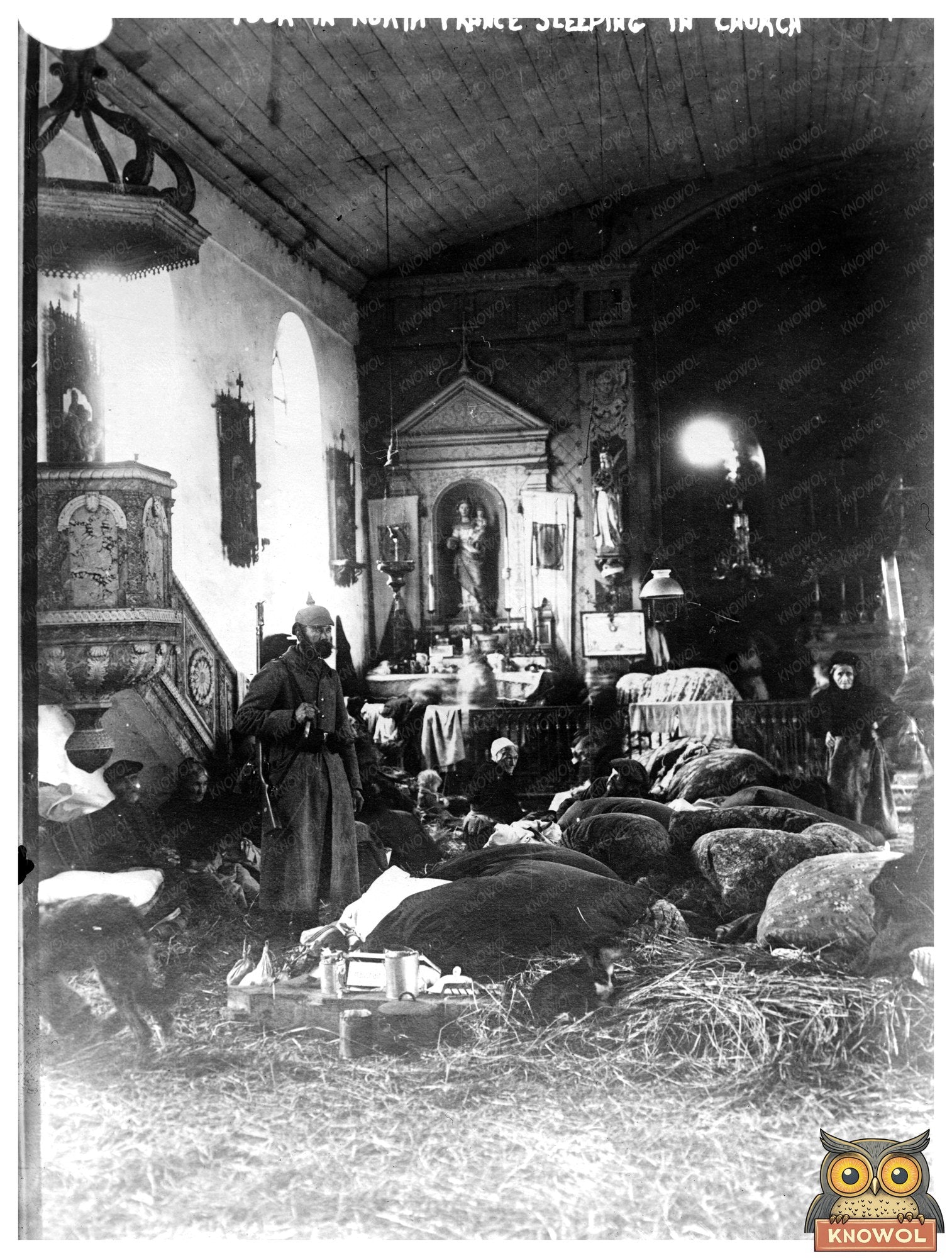1914 Church Refuge: Struggles of War-Torn France
