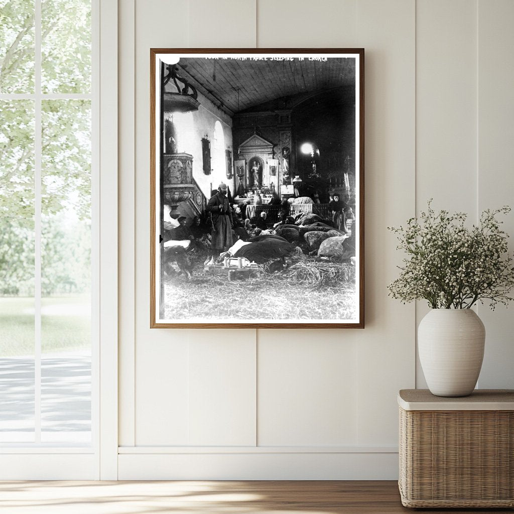 1914 Church Refuge: Struggles of War-Torn France