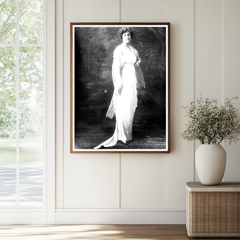 Historic (Marjorie A. Vreeland) Mrs. G.E. Von Gal Print, Vintage Art