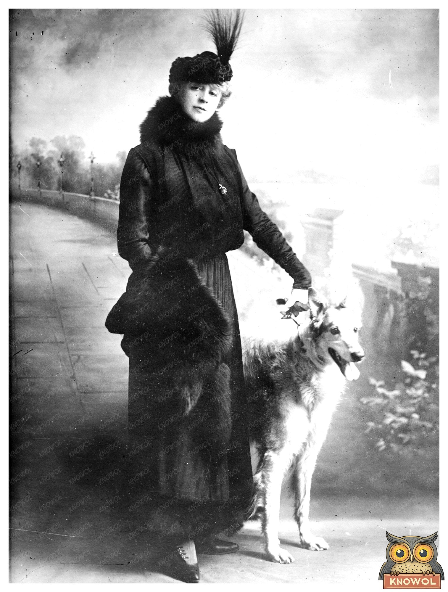Historic Mrs. Walter Werner Print, Vintage Art