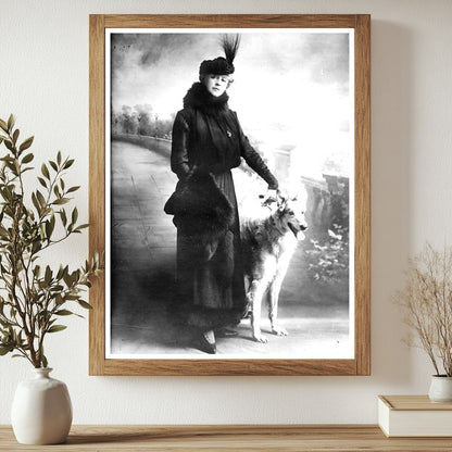 Historic Mrs. Walter Werner Print, Vintage Art