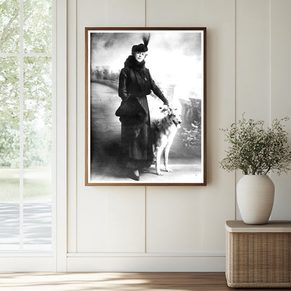 Historic Mrs. Walter Werner Print, Vintage Art