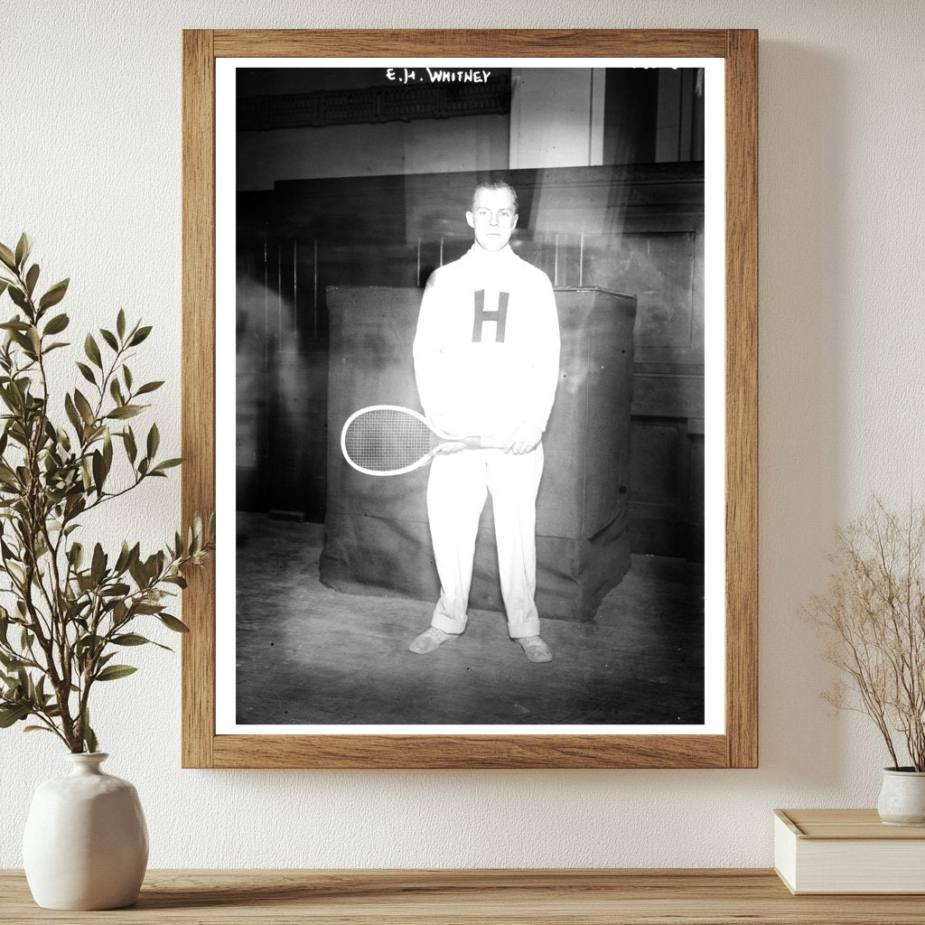 Historic E.H. Whitney, [tennis] Print, Vintage Art