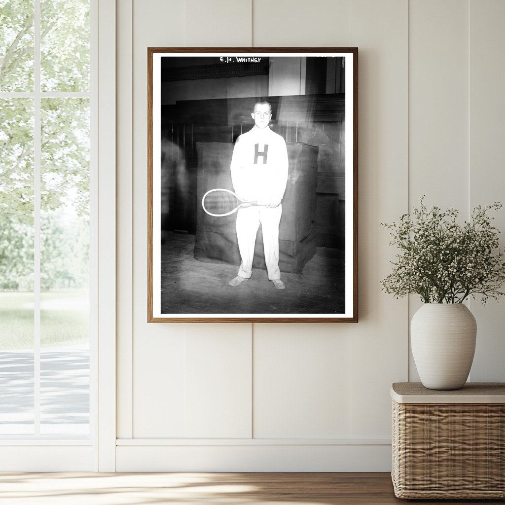 Historic E.H. Whitney, [tennis] Print, Vintage Art