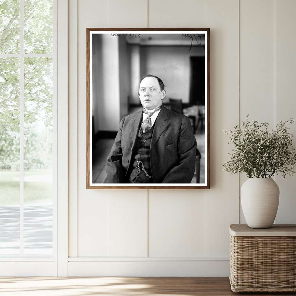 Historic Geo. Fender Print, Vintage Art