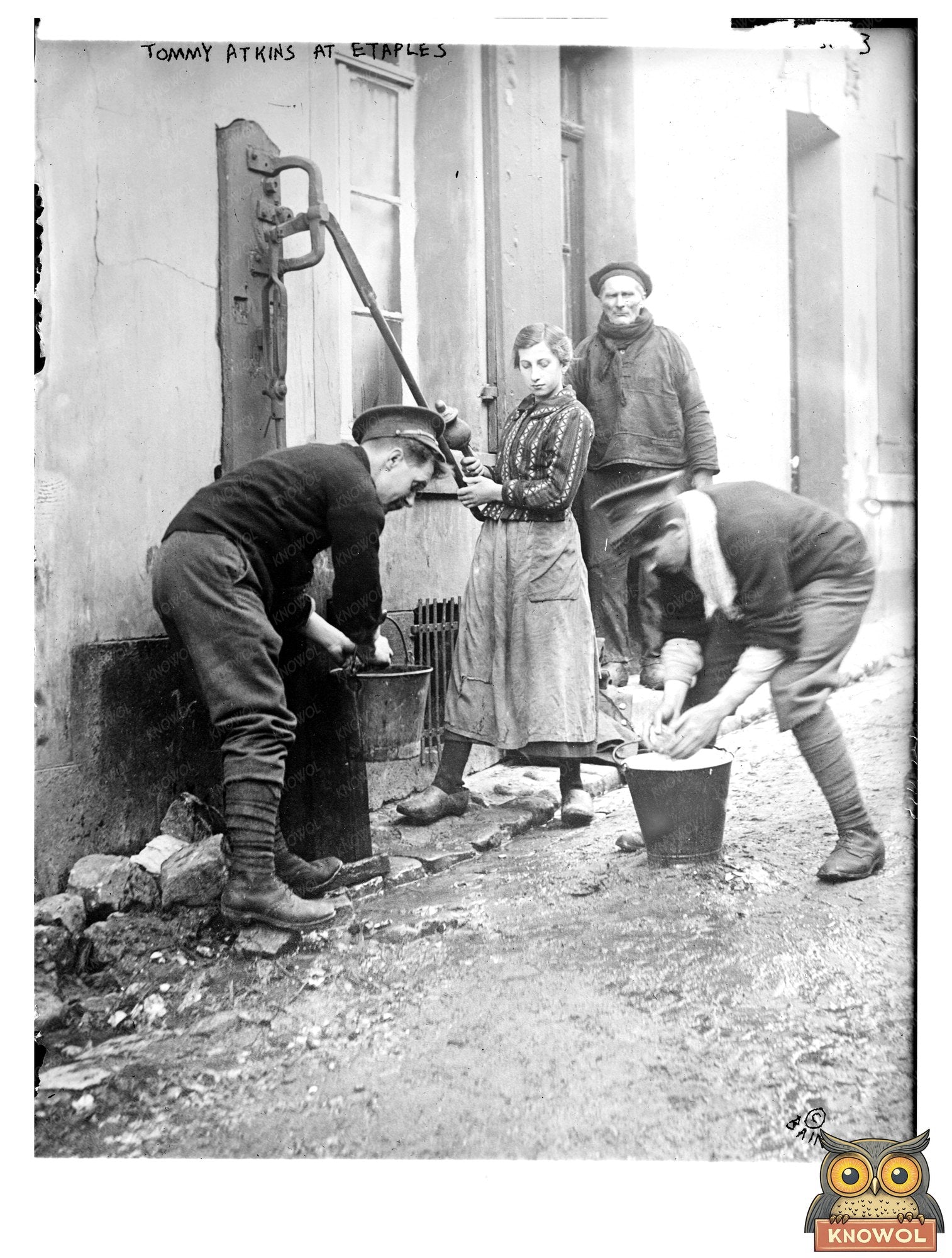 Historic Tommy Atkins at Etaples Print, Vintage Art