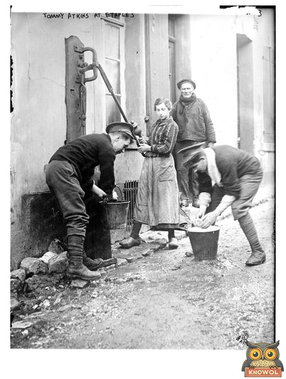 Historic Tommy Atkins at Etaples Print, Vintage Art