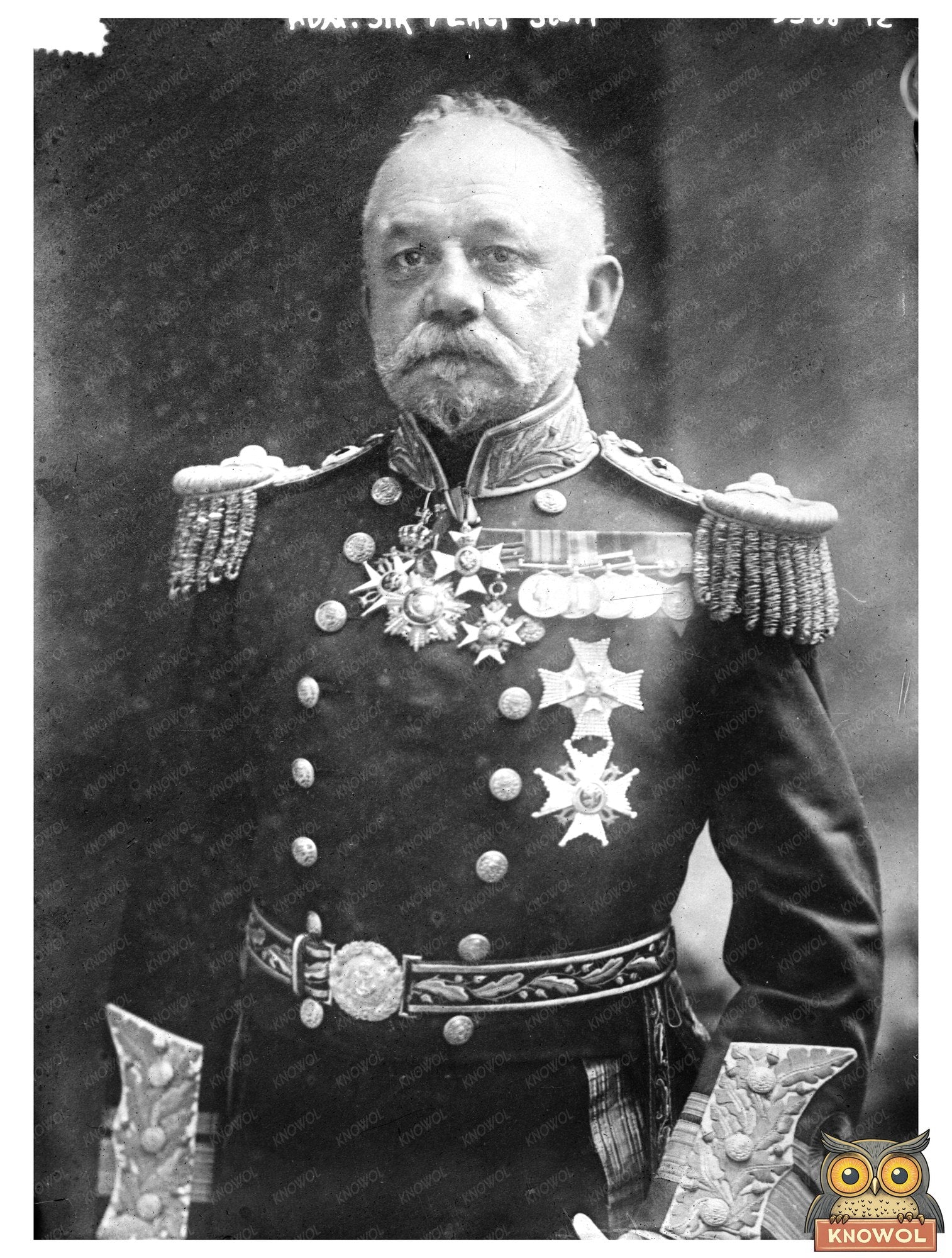 Historic Adm. Sir Percy Scott Print, Vintage Art