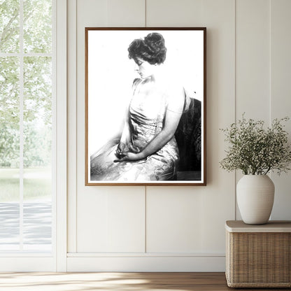 Historic Mrs. Thos. Bloodgood Peck Print, Vintage Art