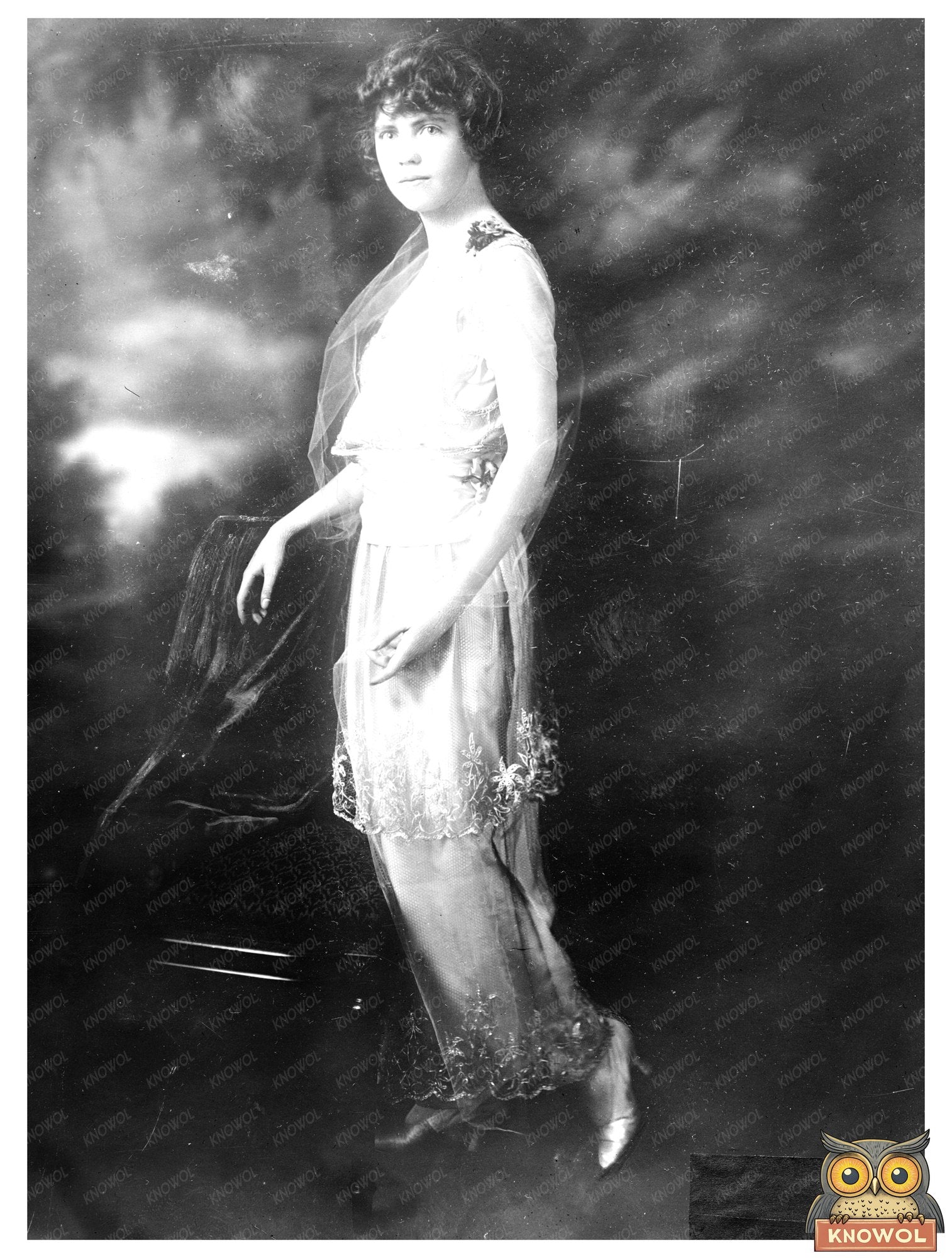 Historic (Miss Frances Peck) Mrs. Vivian Egleston Print, Vintage Art
