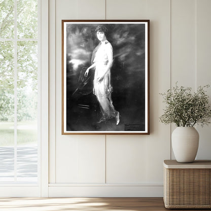 Historic (Miss Frances Peck) Mrs. Vivian Egleston Print, Vintage Art