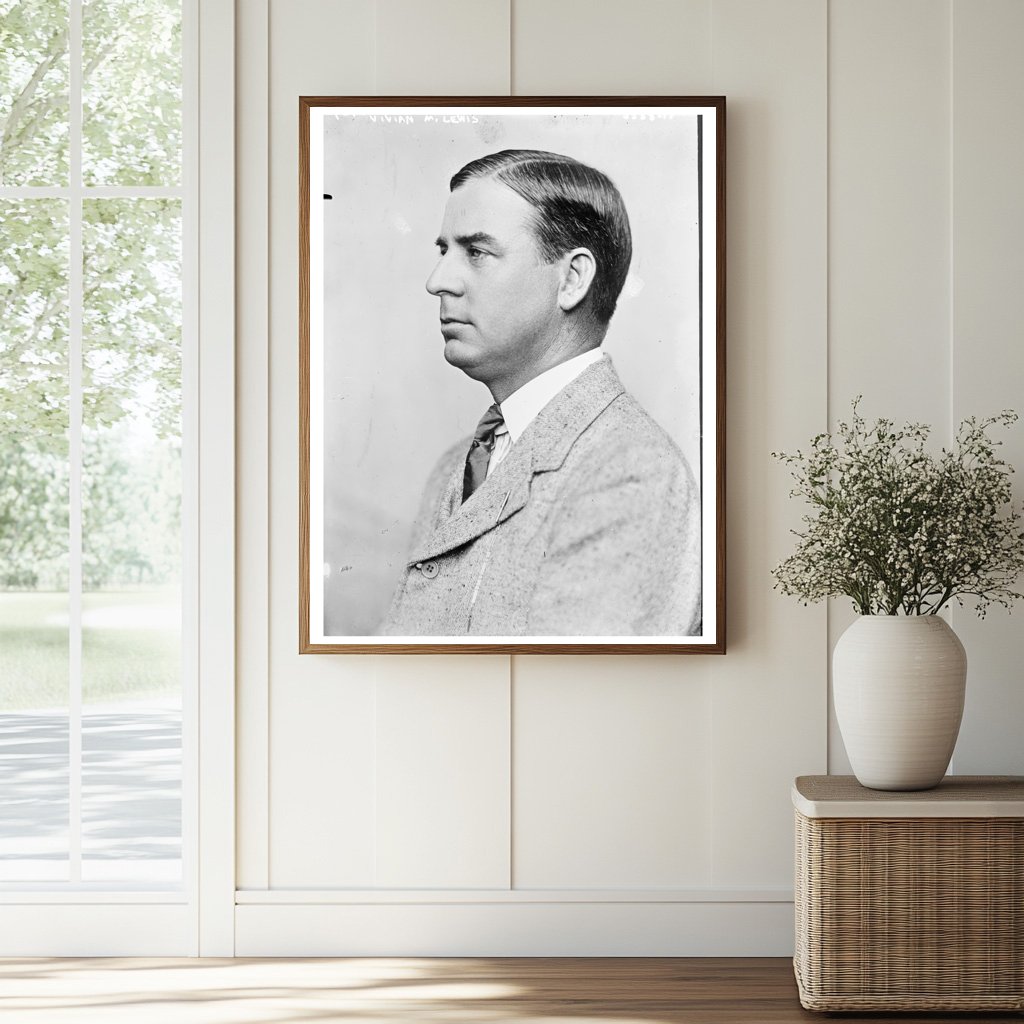 Historic Vivian M. Lewis Print, Vintage Art