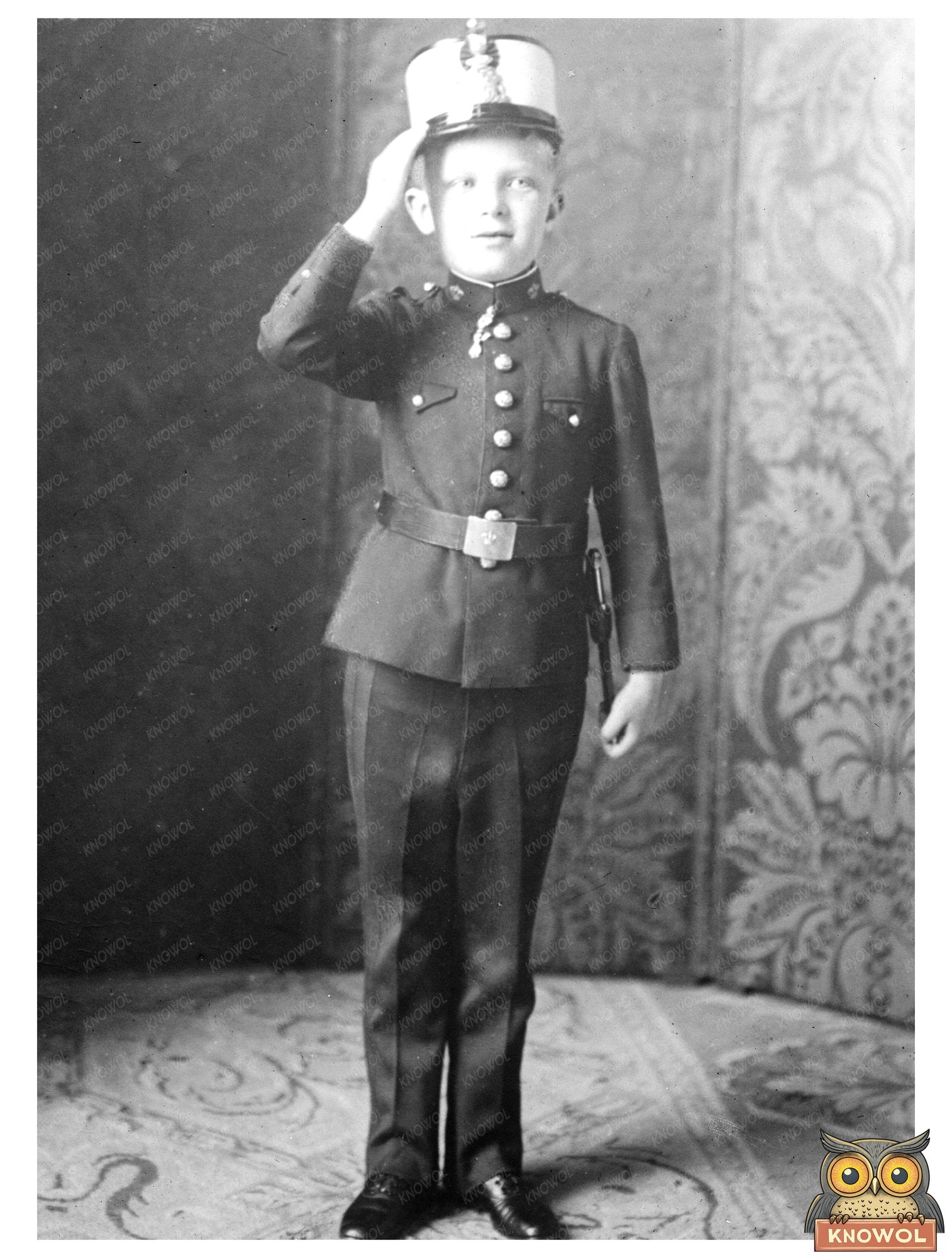 Historic Crown Prince of Spain Print, Vintage Art