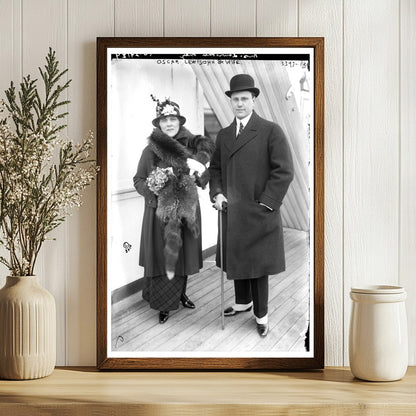 Elegance in Transition: A 1910s Couples Portrait