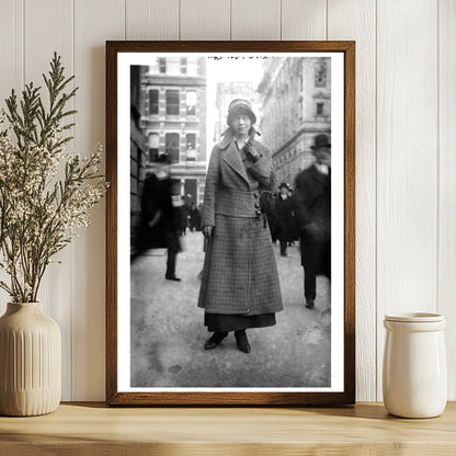 Elegant Portrait of a 1915 Socialite