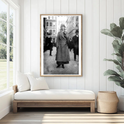 Elegant Portrait of a 1915 Socialite