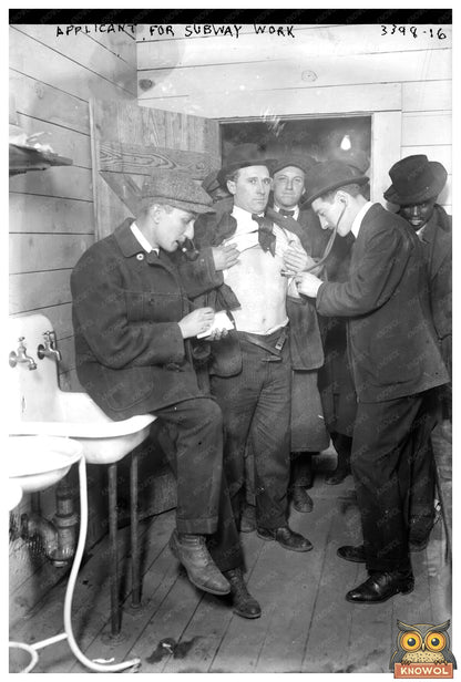Early 1900s Job Seeker for Subway Position