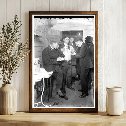 Early 1900s Job Seeker for Subway Position