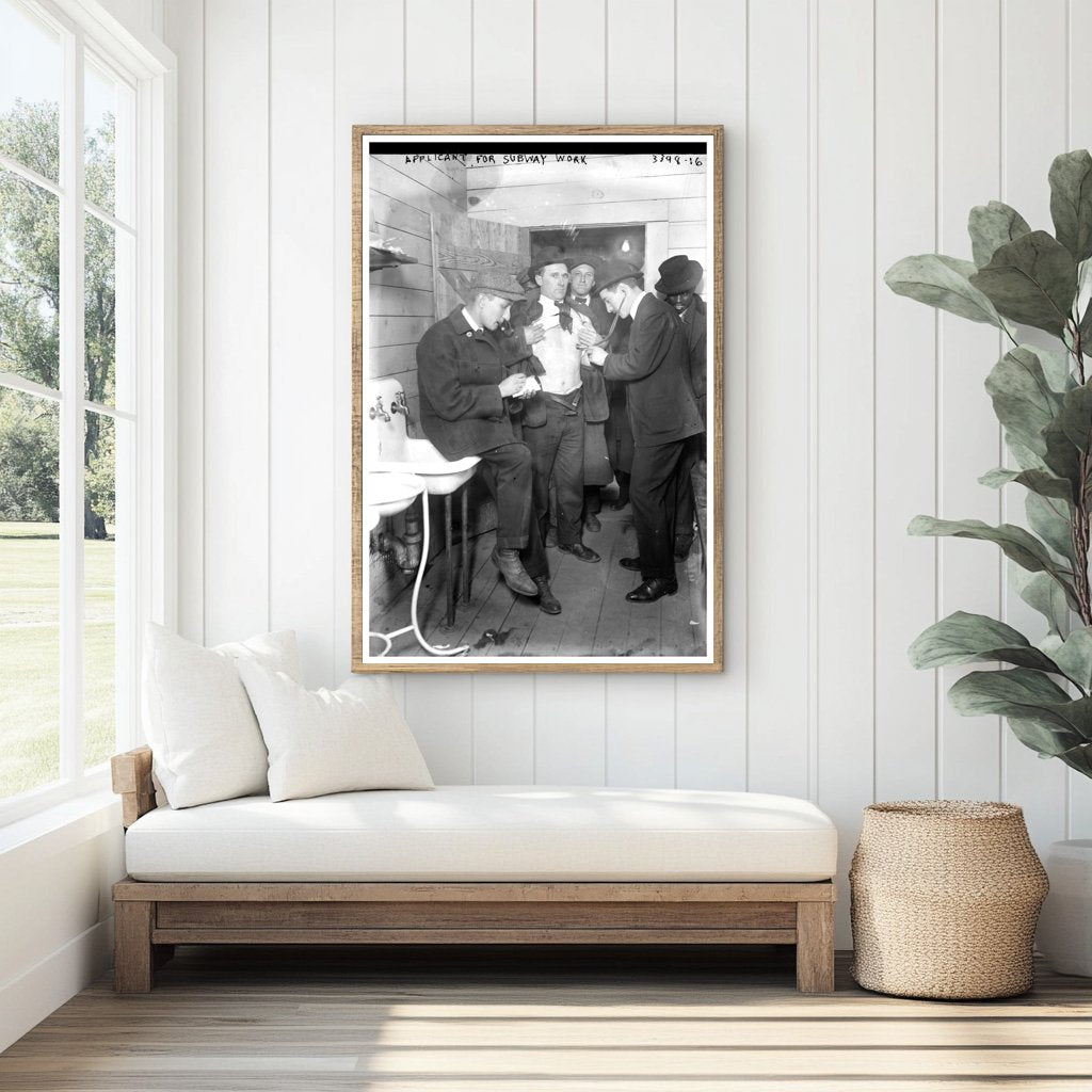 Early 1900s Job Seeker for Subway Position