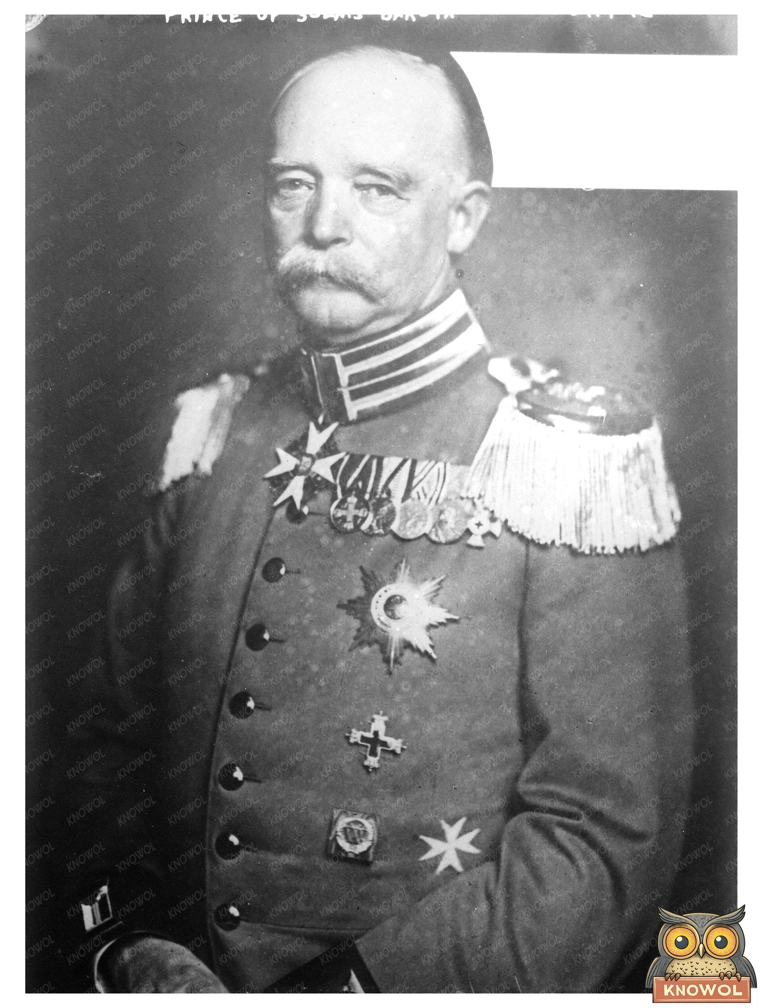 Historic Prince of Solms - Baruth Print, Vintage Art