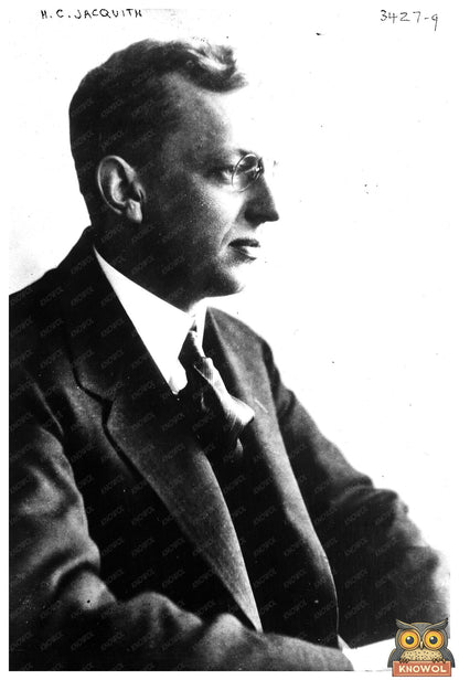 1927 Portrait of H.C. Jacquith: Advertising Pioneer
