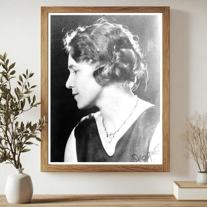 Historic Mrs. Mary Jacquith [i.e., Jaquith] Print, Vintage Art