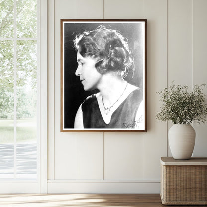 Historic Mrs. Mary Jacquith [i.e., Jaquith] Print, Vintage Art