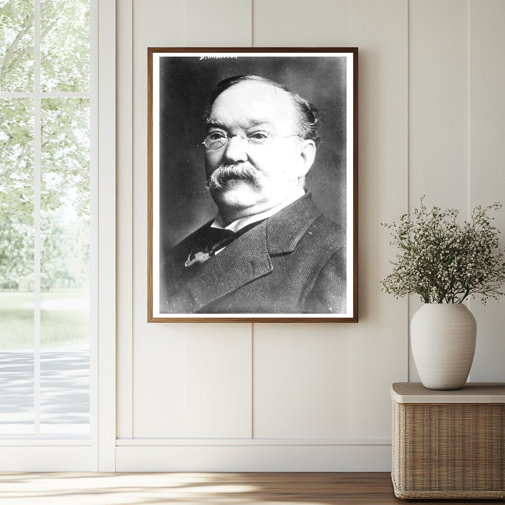 Historic D.M. Houser Print, Vintage Art