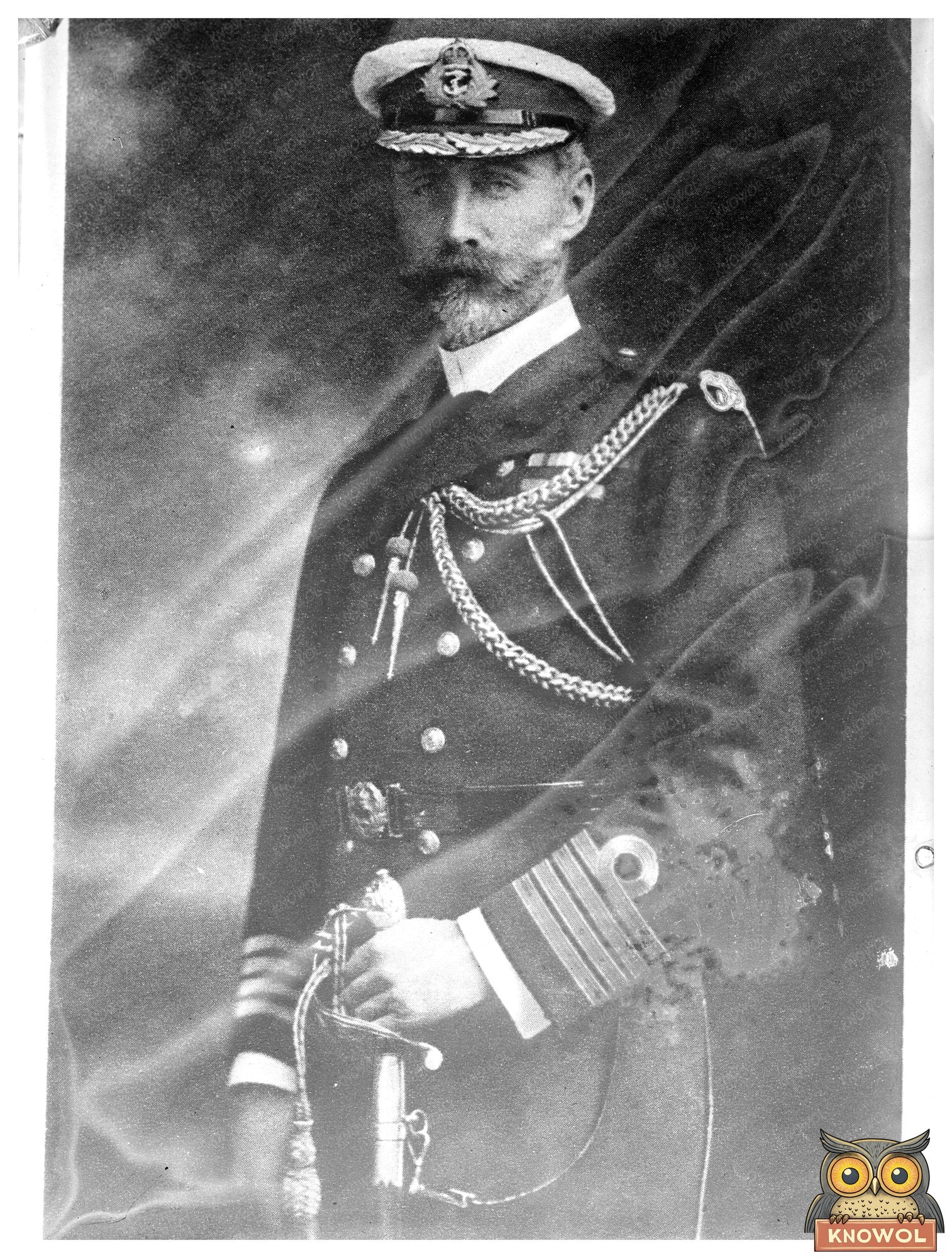 Historic Adm. Carden Print, Vintage Art
