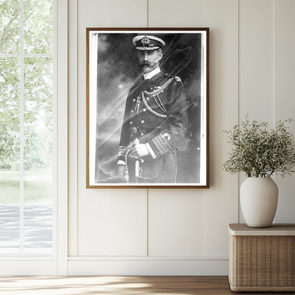 Historic Adm. Carden Print, Vintage Art