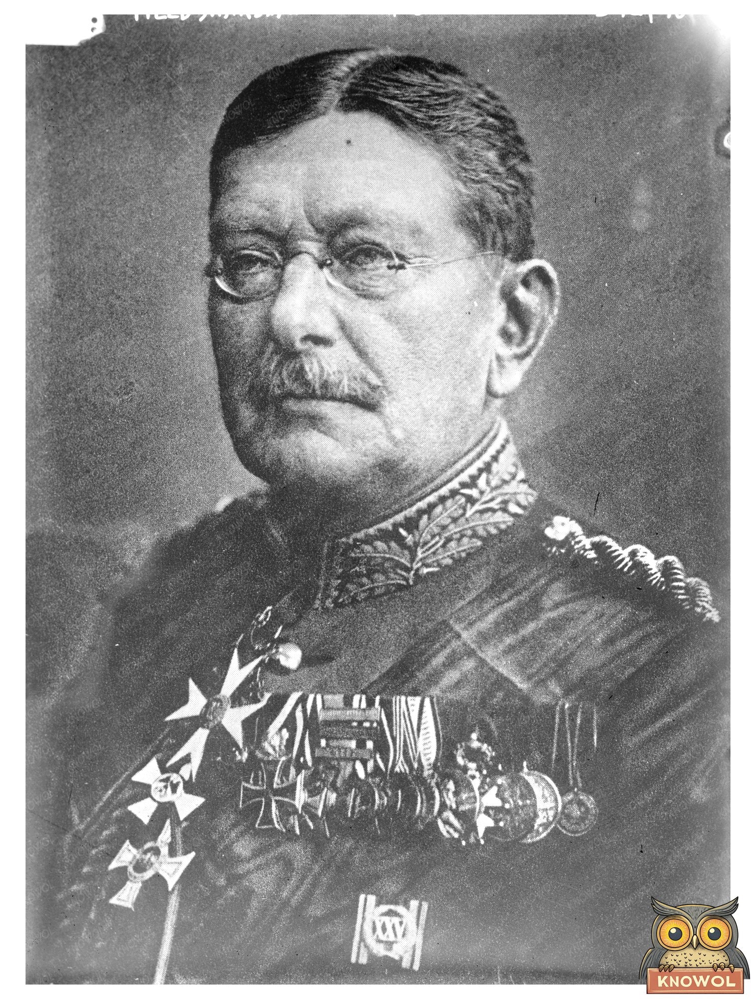 Historic Field Marshal Von der Goltz Print, Vintage Art