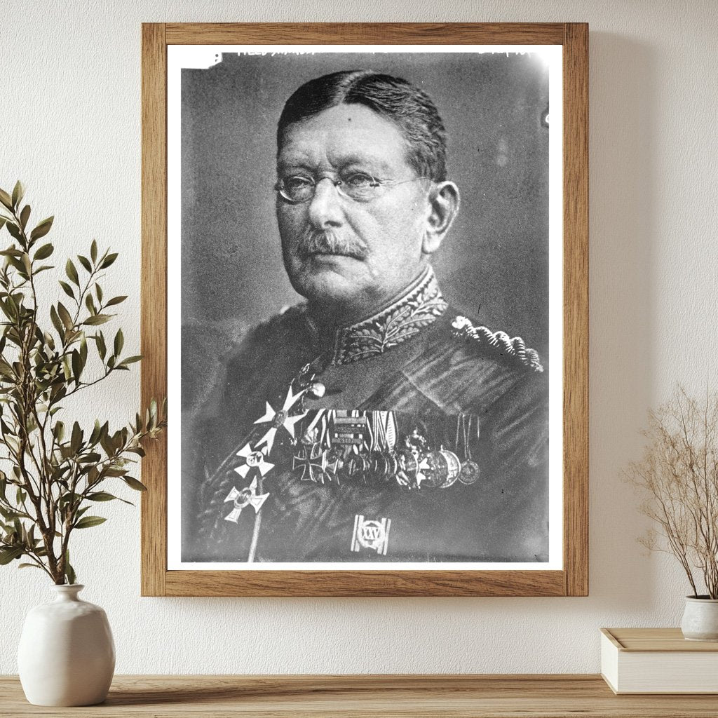 Historic Field Marshal Von der Goltz Print, Vintage Art