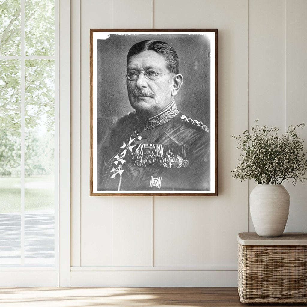 Historic Field Marshal Von der Goltz Print, Vintage Art