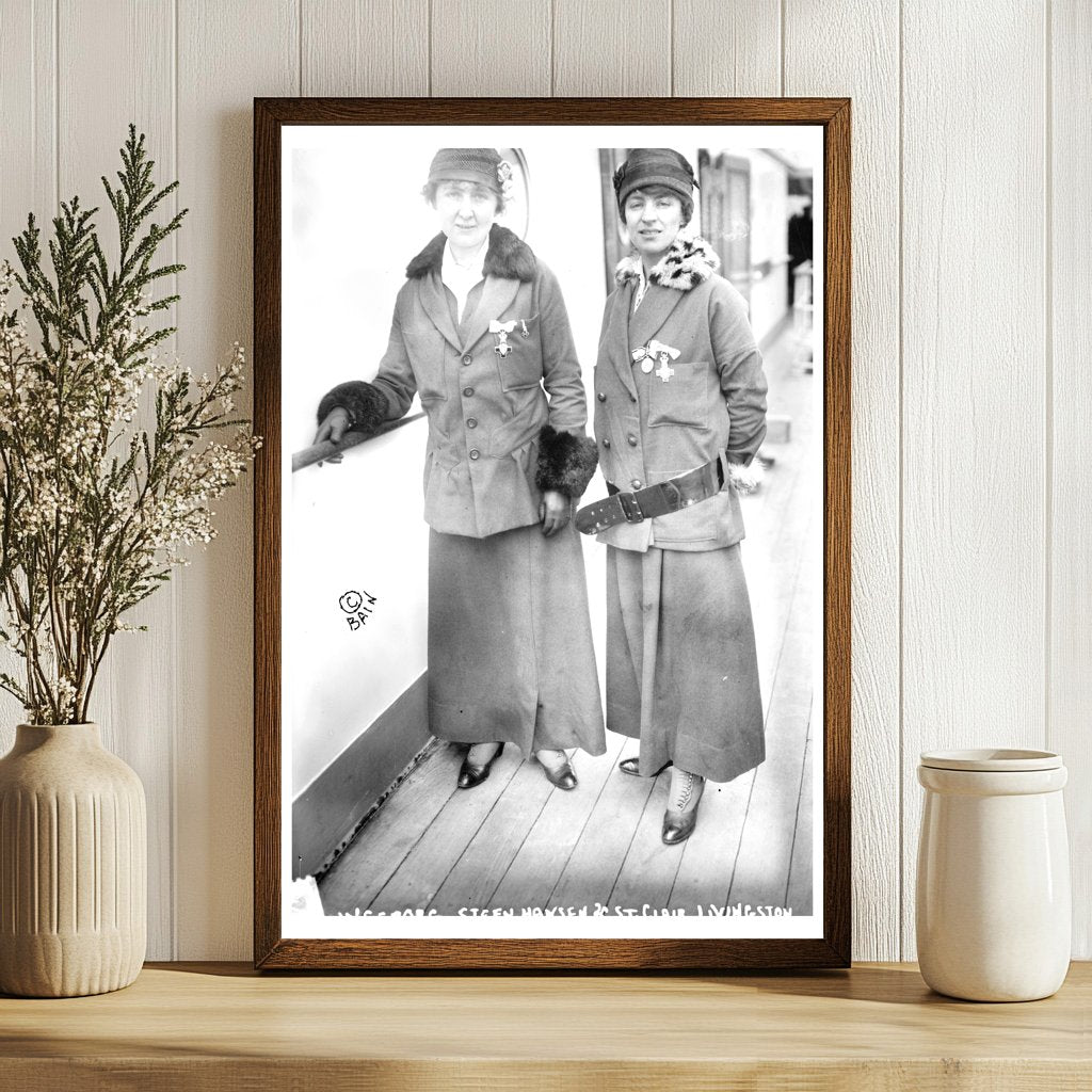 1915 Portrait of Ingeborg Steen Hansen & St. Clair Livingsto