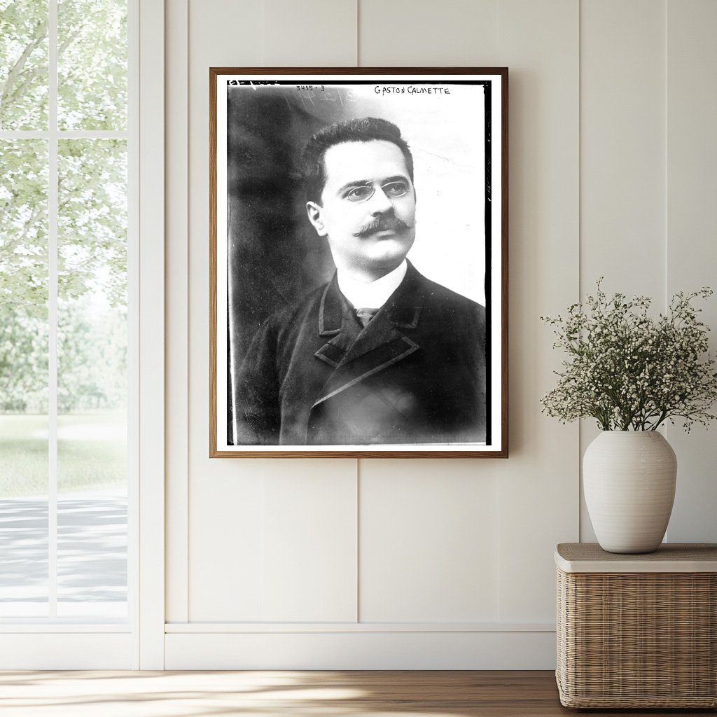 Historic Gaston Calmette Print, Vintage Art