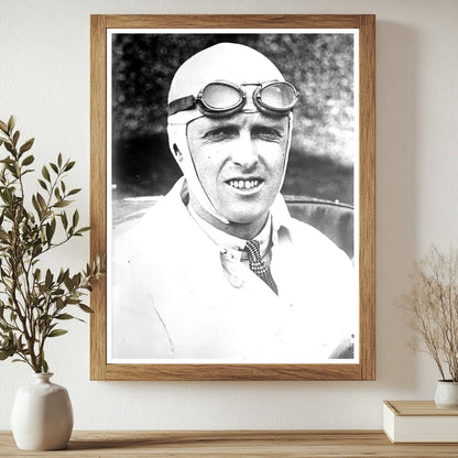 Historic Maj. H.O.D. Segrave Print, Vintage Art