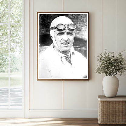 Historic Maj. H.O.D. Segrave Print, Vintage Art