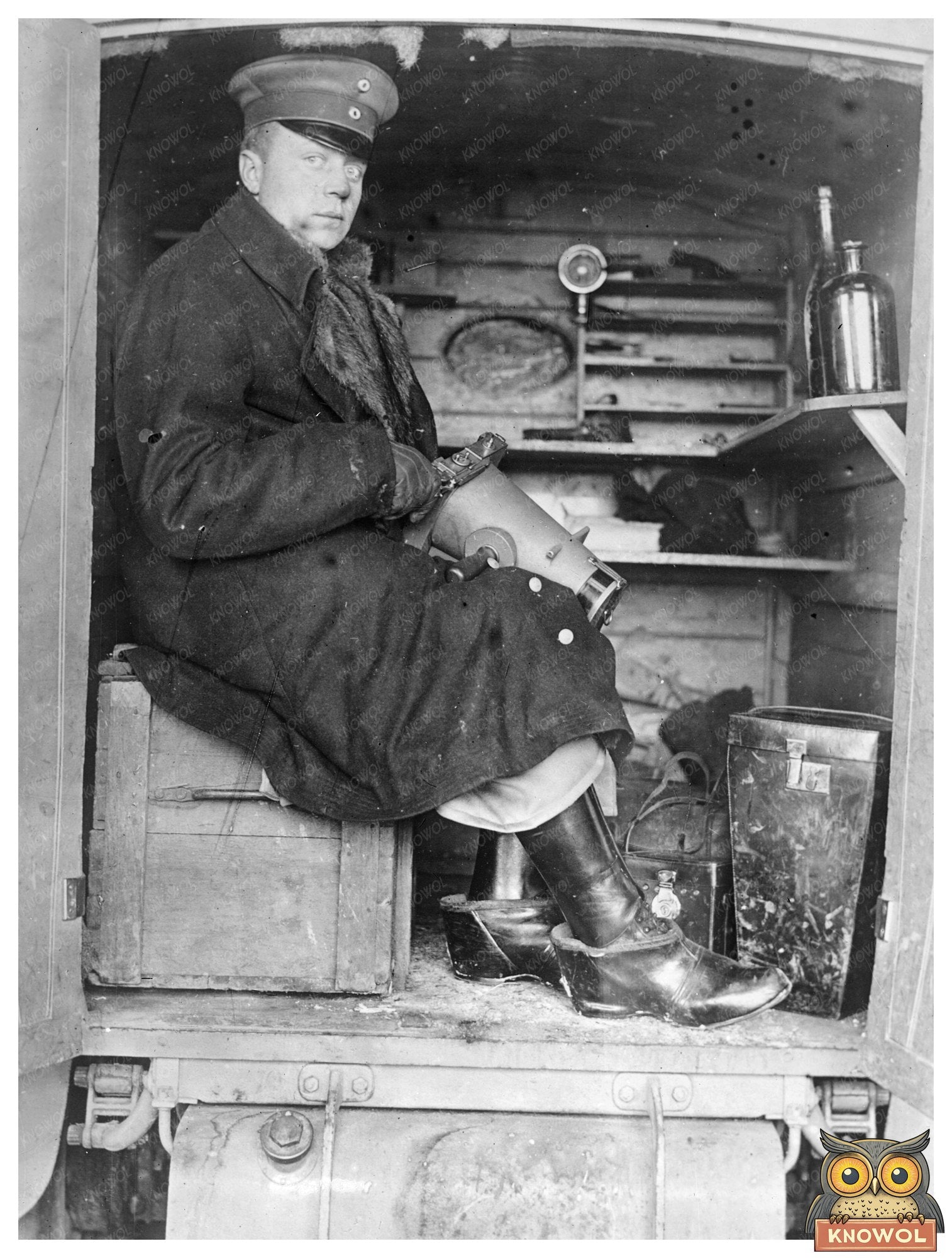 Historic German Army Photographer Print, Vintage Art