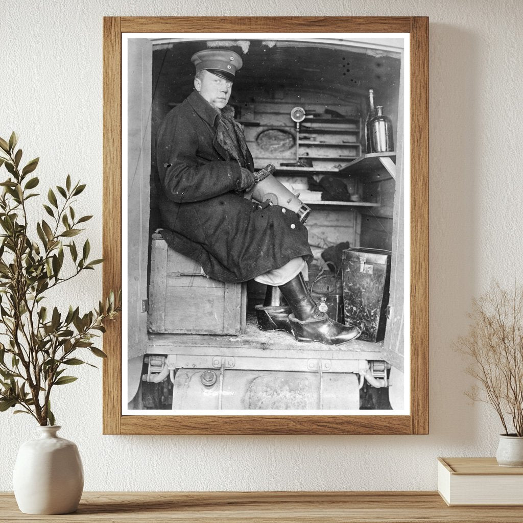 Historic German Army Photographer Print, Vintage Art