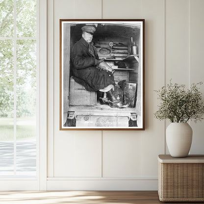 Historic German Army Photographer Print, Vintage Art