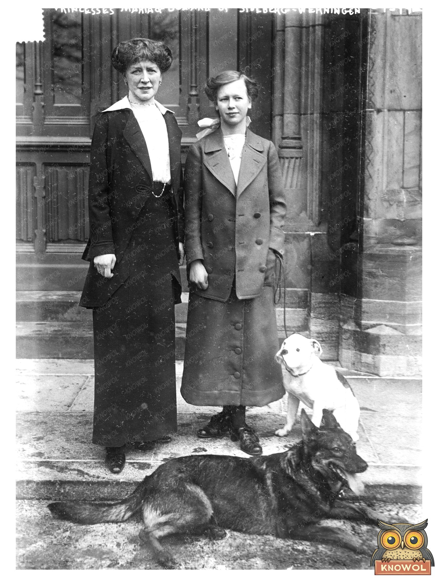 Historic Princesses Maria & Juliana of Stolberg-Werningen [i.e., Stolberg-Wernigerode] Print, Vintage Art