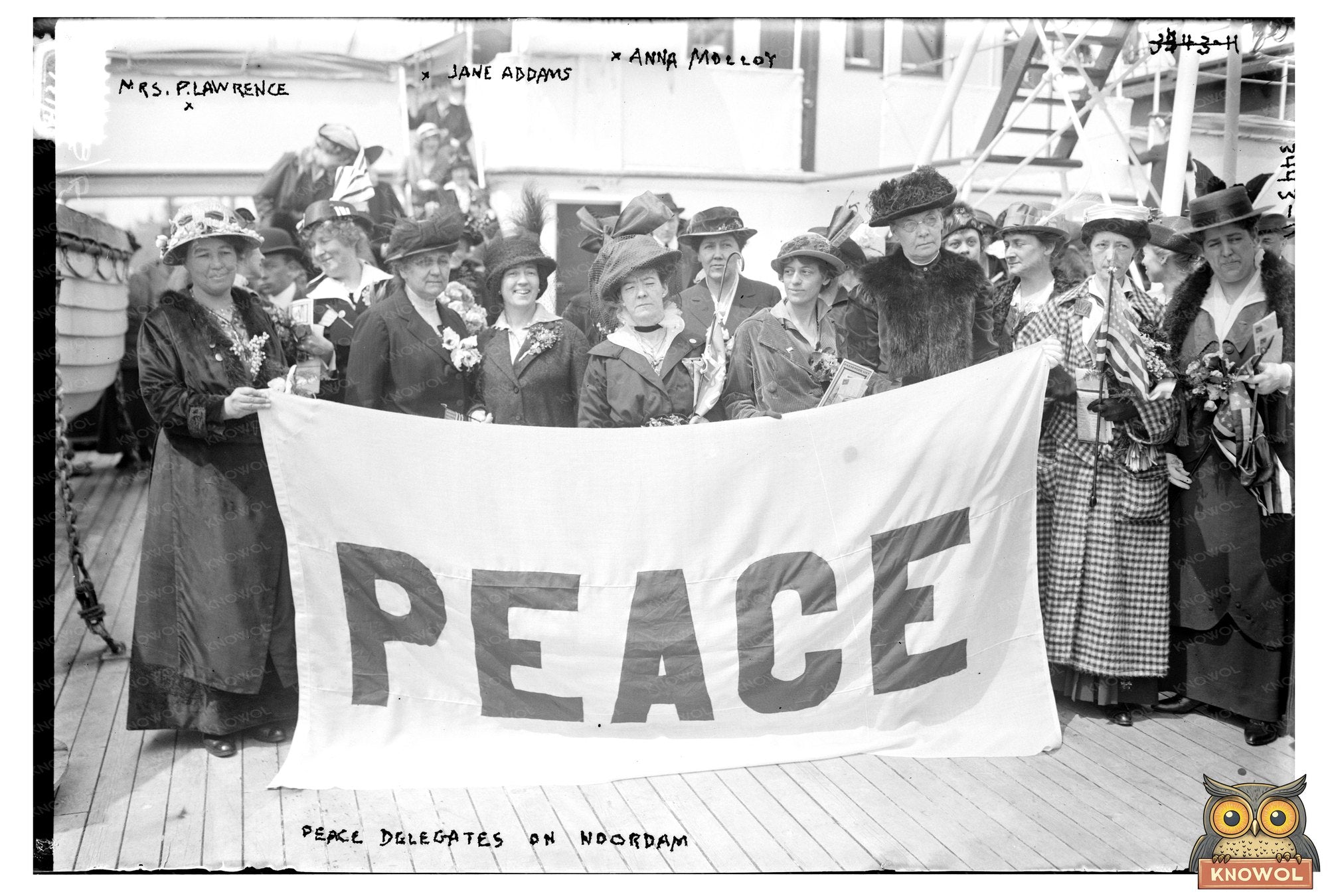 1915 Peace Delegates Aboard the Noordam