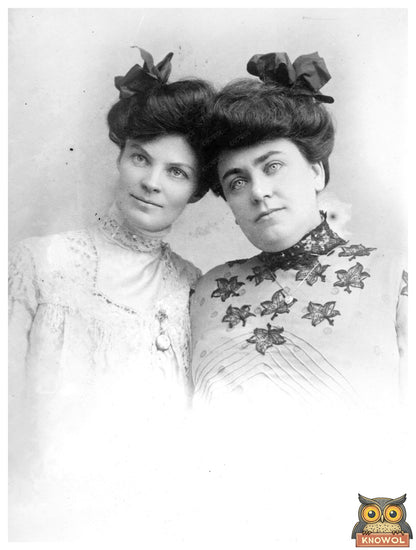 Historic Mrs. Geo. McElhenny and Mrs. Bryant Print, Vintage Art