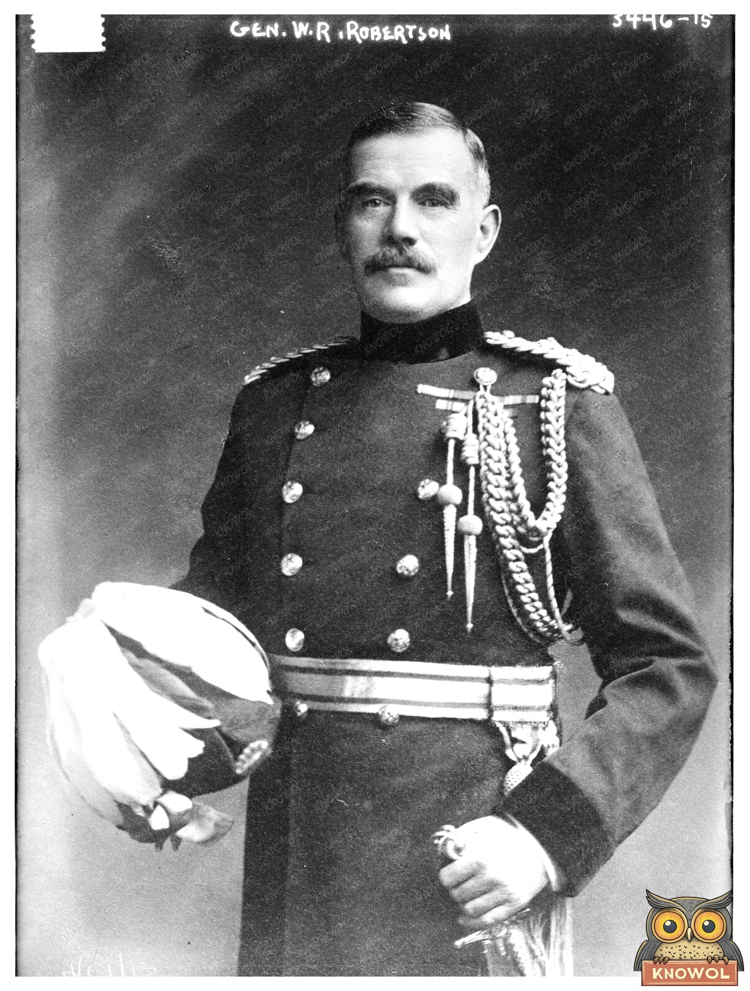 Historic Gen. W.R. Robertson Print, Vintage Art