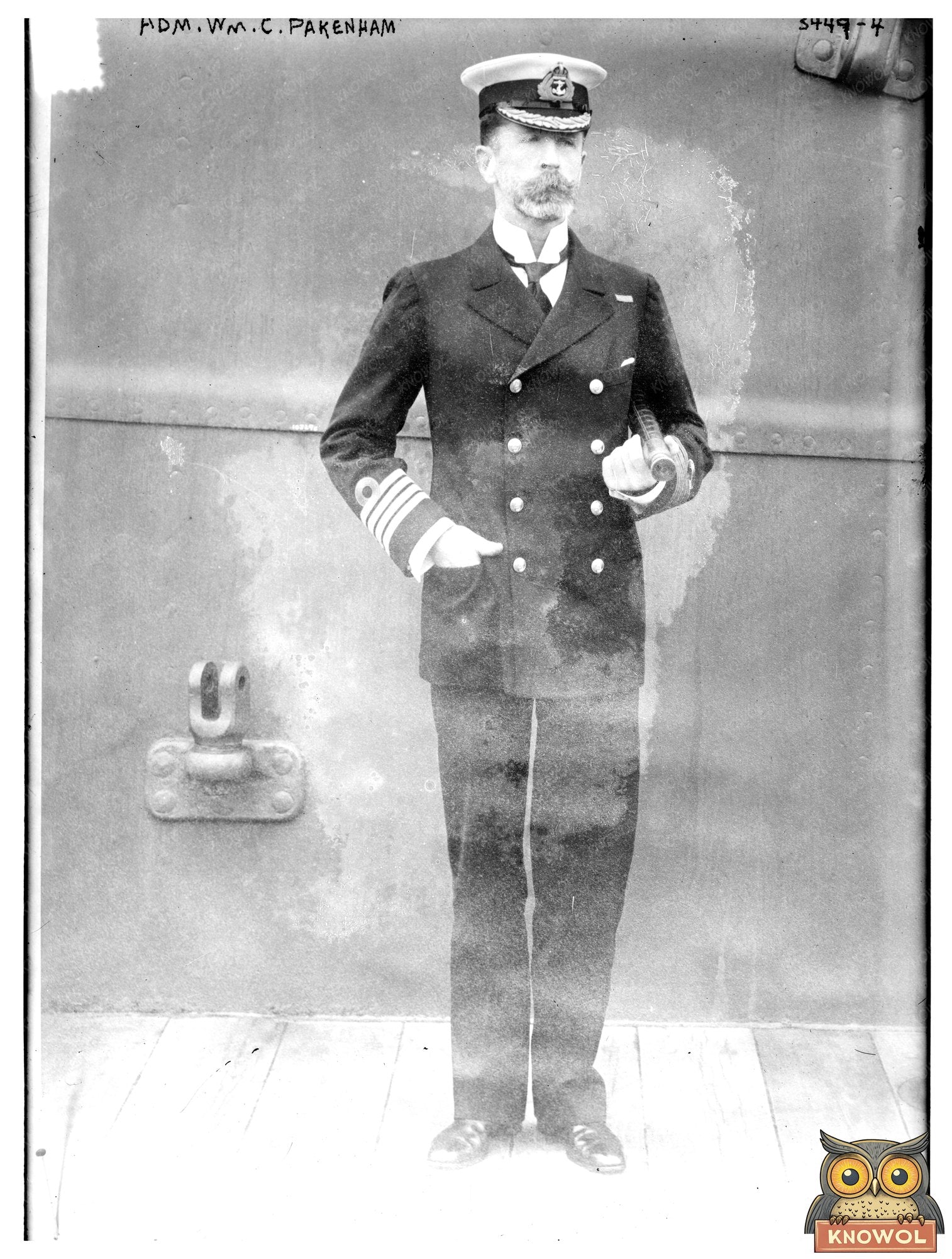 Historic Adm. Wm. C. Pakenham Print, Vintage Art