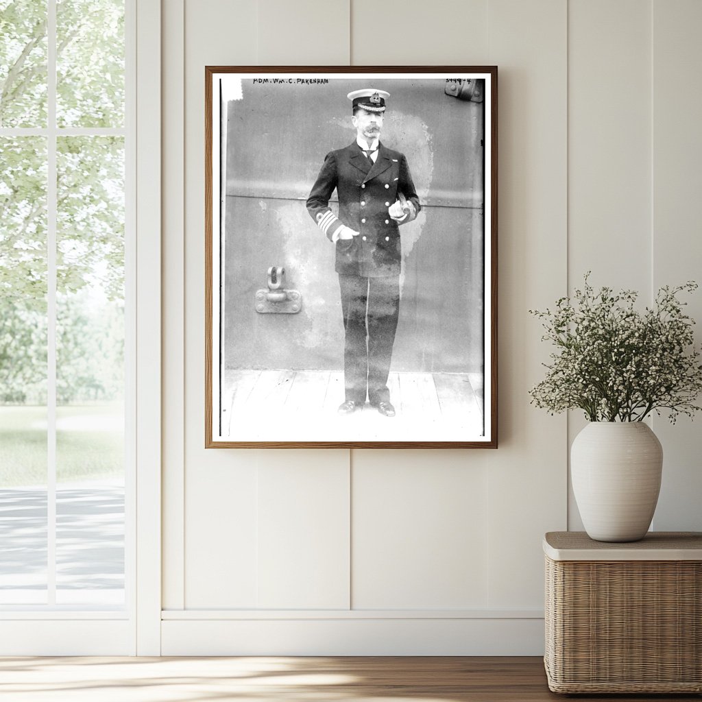 Historic Adm. Wm. C. Pakenham Print, Vintage Art