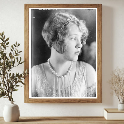 Historic Mrs. Edw. Browning Print, Vintage Art